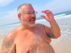 Nude beach, nude beach voyeur, gay fat ass