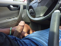Public Car Jack Off