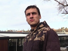 Edgy-looking Czech stud getting fucked in POV