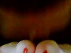 Bunny footjob and blowjob