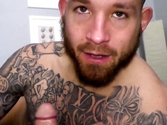 Masturbating and asking for help before the raw banging