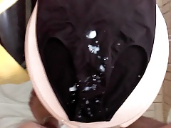 Cum in cousin's shape panty