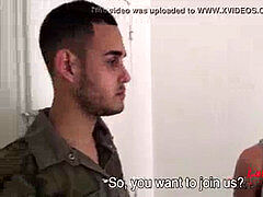 Latino teens smash An Army guy For Money