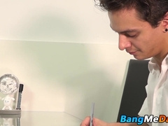 Young twink gets his asshole destroyed by a handsome man