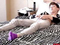 Slut decides a real cock is better than a toy