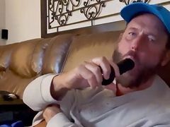 Matt_sub_gay_bottom Voyeur, gay sub fag Dildo Sucking Watching TV
