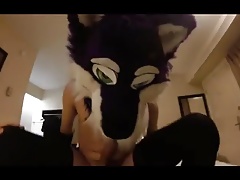 husky femboy riding