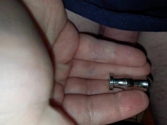 Jayq - 01-2025 - Sounding with 14mm steel. 13mm butt-plug in salami and urethra spreading
