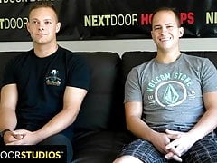 Straight Amateur's First Gay Blowjob At Audition