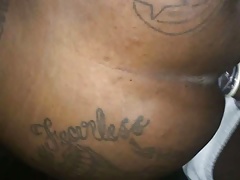 Thug fuck tatted New Orleans black tranny