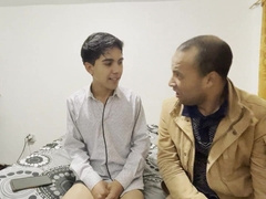 Disgraceful disabled guy violates his colleague's arse