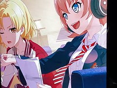 Bang dream Tamade chiyu Chu2 Kiss masturbation & Bukkake 4