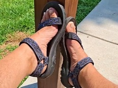 Well-lubed, grandfather, unshaved