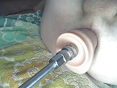 Fucking machine anal bareback.