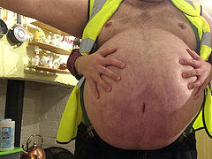 Thick, gay bear, gay belly