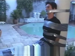 Frat Pledge Duct Taped Tight Outside