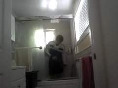 Me dressing in soccer gear with shower