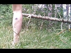 Old man fucks me in the nature