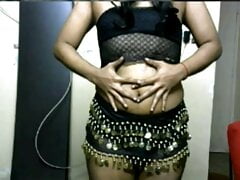 KRITHI Sexy BELLY DANCE, Curvy Hip Folds & Strip Tease