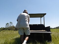 Me and a Co-Worker in a pasture at work