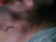 Dad getting deep throated off in van in public