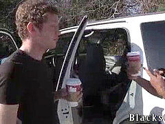 Alex Grey Gets His backside penetrated By A Black stud