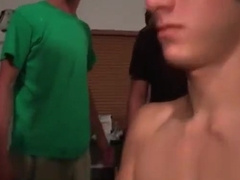 College naked dudes in gay initiation ritual