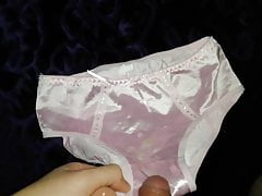 Cum on Shiny Pink Panties