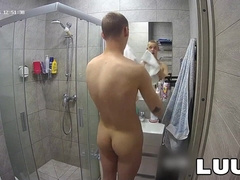 LUUV. Abbadon takes a bathroom before a orgy sequence on camera