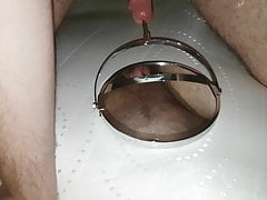 Urethral fuck a mirror and cumshot, urethral sounding.