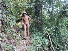 Gay waterfall, inborn, gay boy masturbation