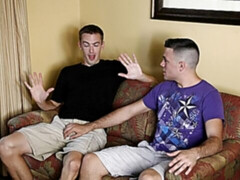 Straight-ish Derek Scott and Ben Styles having hot gay fun