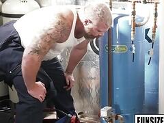 Big guy Cain Marko fuck small guy Danny Wilcoxx