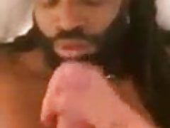Daddy give his black bio cum
