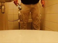 Wetting white jeans