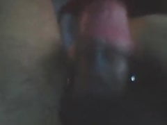 Faggot strapped to vibrator cumming