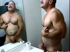 Mature homosexual teddy frolicking with Himself