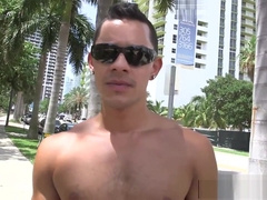 Handsome latino picked up and ass hammered by homo hunk