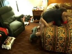 Shut that sissy up gag that fuckslut