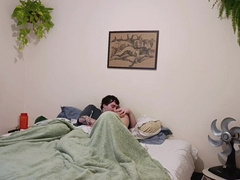 It was raining powerfully, and I asked my pal for help to rest nicer.