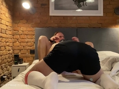 I see the football game he fellate my knob