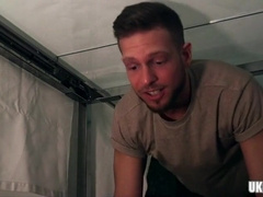 Ginormous Hard-On Homosexual Blowjob Intercourse With Pop-Shot