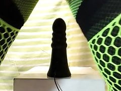sissy bitch fucked  asshole with vibrating cock cockstroke