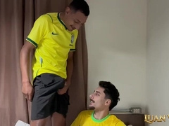 And that's how I observed Brazil vs. Haiti with my homosexual playmate.