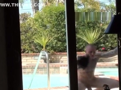 Tattooed Naked Window Washer