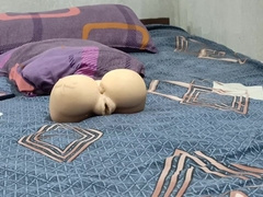 Desi man just observed pornography and fuckin' his arse like a tart
