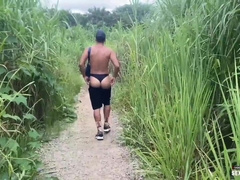 four PALS RELAXING THE FIRM IN THE WOODS