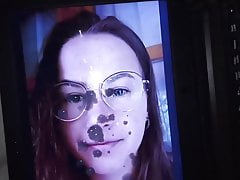 Cum tribute on friends girlfriend.