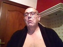 grandpa cum on webcam