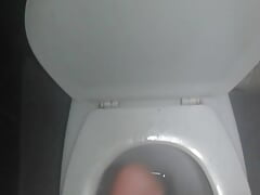 Massaging My cock in the bathroom 💦